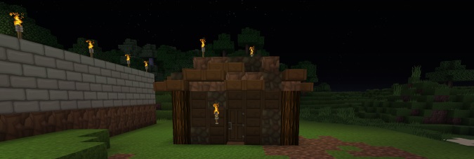 Podzol and Cobblestone Hut